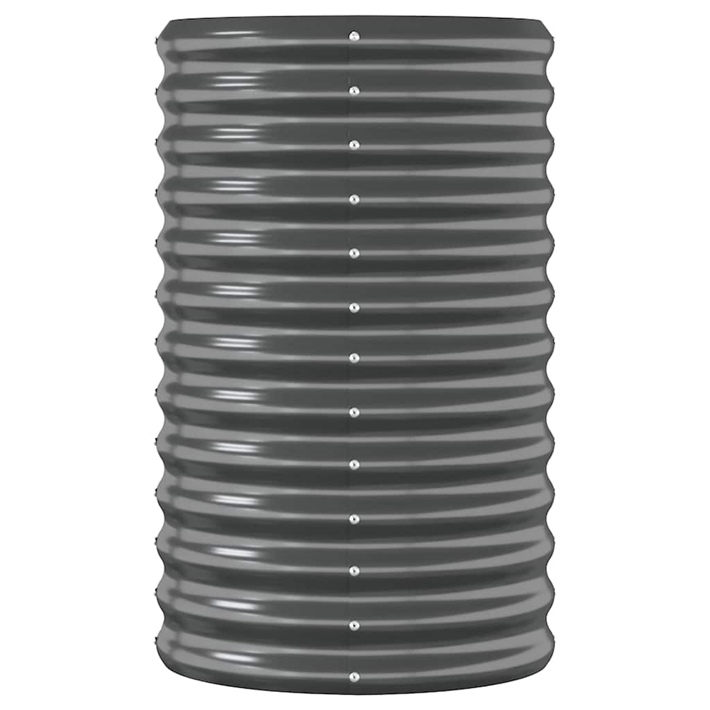 plantekasse 260x40x68 cm galvaniseret stål antracitgrå