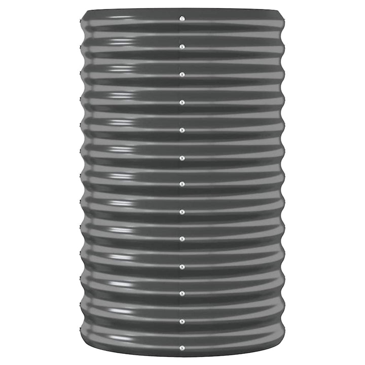 plantekasse 260x40x68 cm galvaniseret stål antracitgrå