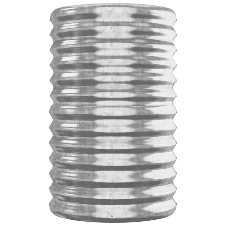 plantekasse 260x40x68 cm galvaniseret stål sølvfarvet