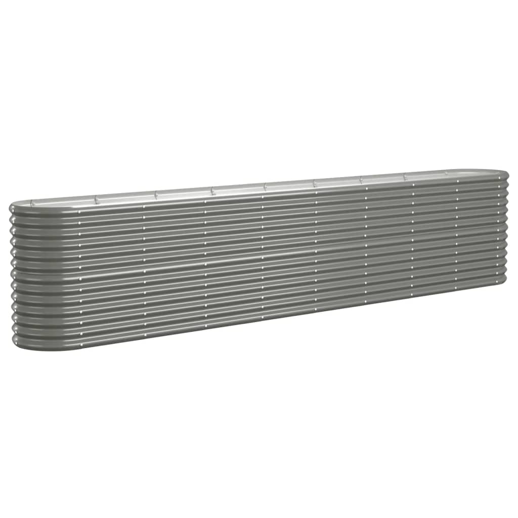 plantekasse 332x40x68 cm galvaniseret stål grå