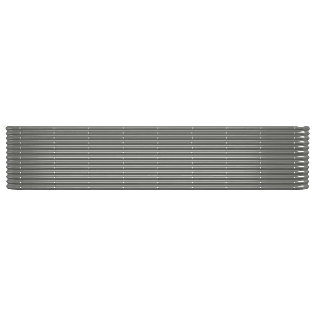 plantekasse 332x40x68 cm galvaniseret stål grå