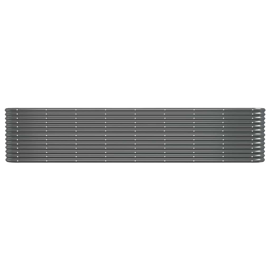 plantekasse 332x40x68 cm galvaniseret stål antracitgrå