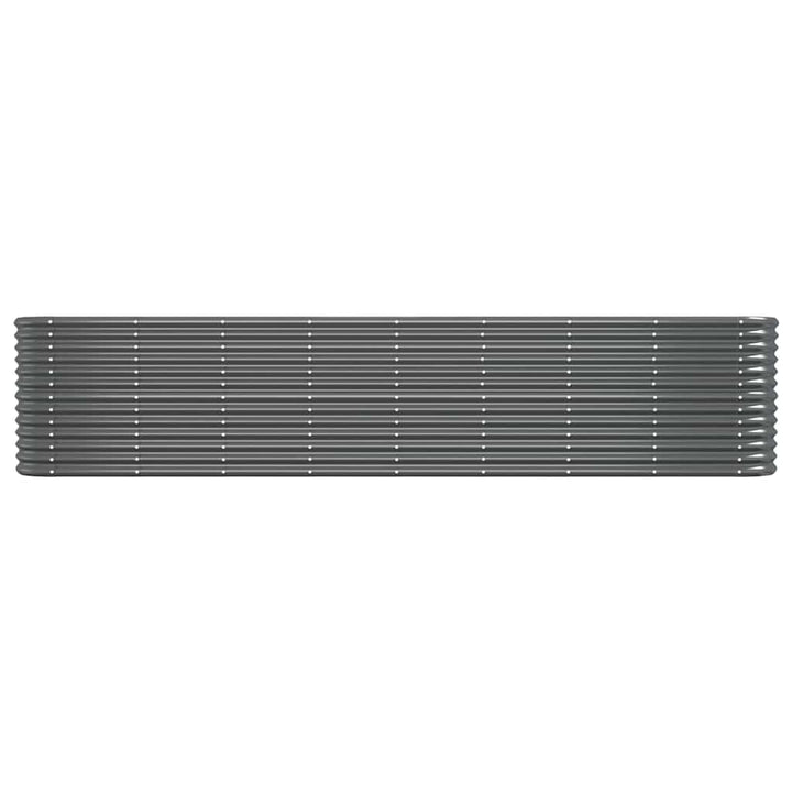 plantekasse 332x40x68 cm galvaniseret stål antracitgrå