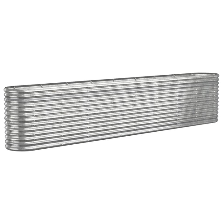 plantekasse 332x40x68 cm galvaniseret stål sølvfarvet