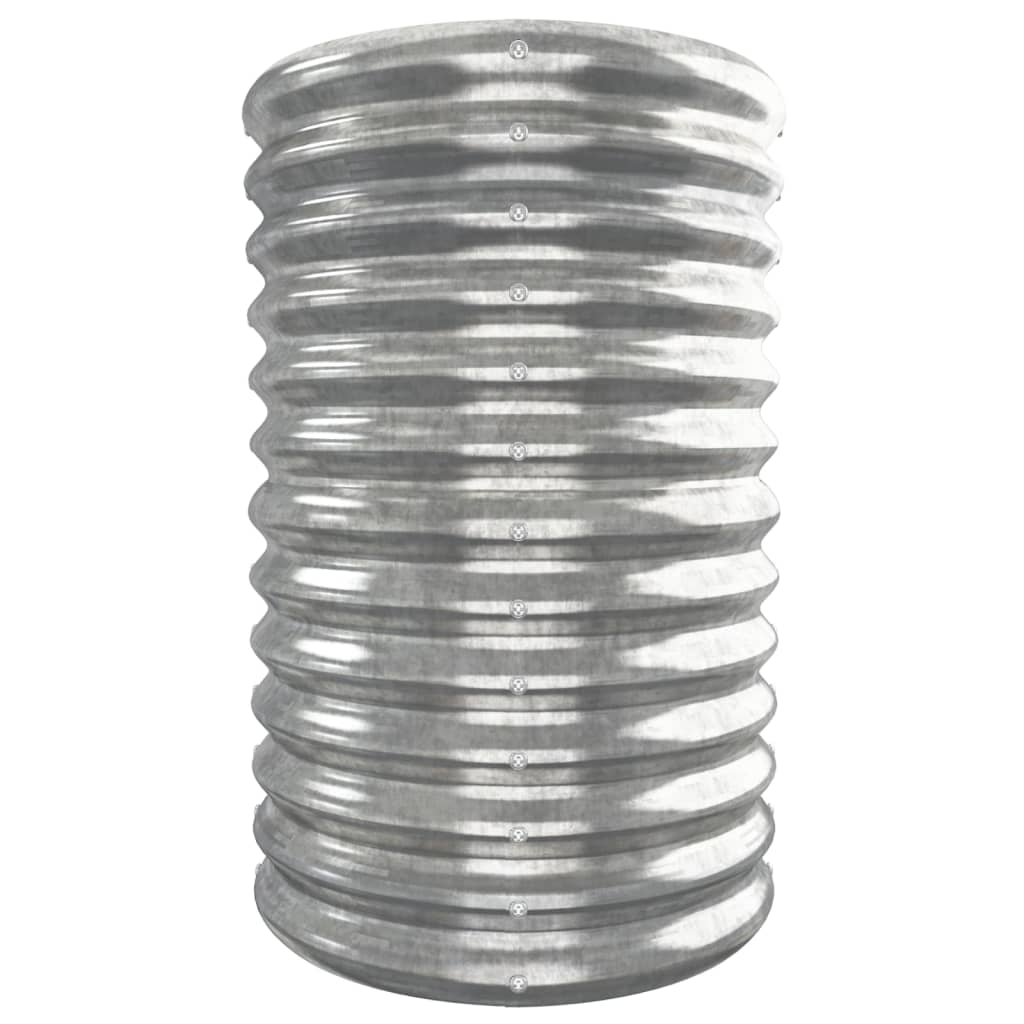 plantekasse 332x40x68 cm galvaniseret stål sølvfarvet