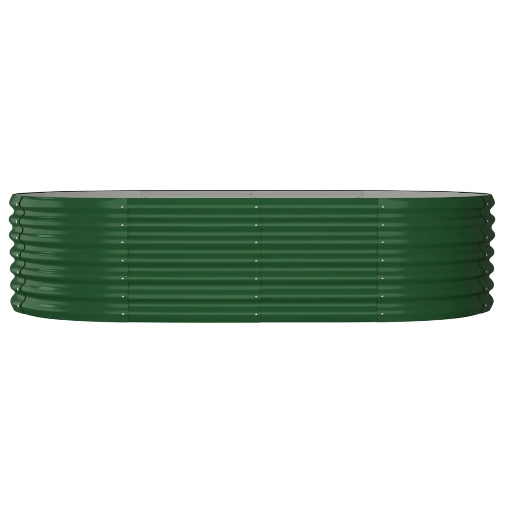 plantekasse 152x80x36 cm galvaniseret stål grøn