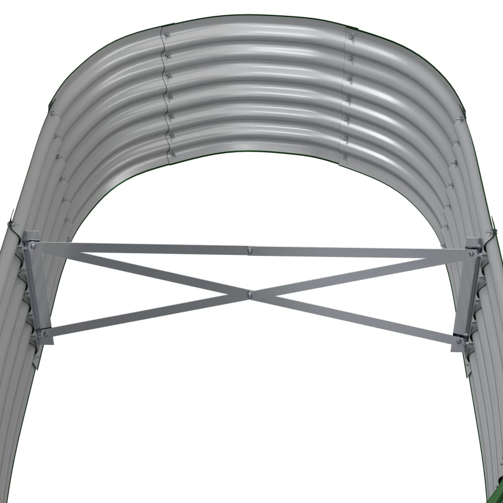 plantekasse 152x80x36 cm galvaniseret stål grøn