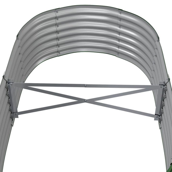 plantekasse 152x80x36 cm galvaniseret stål grøn