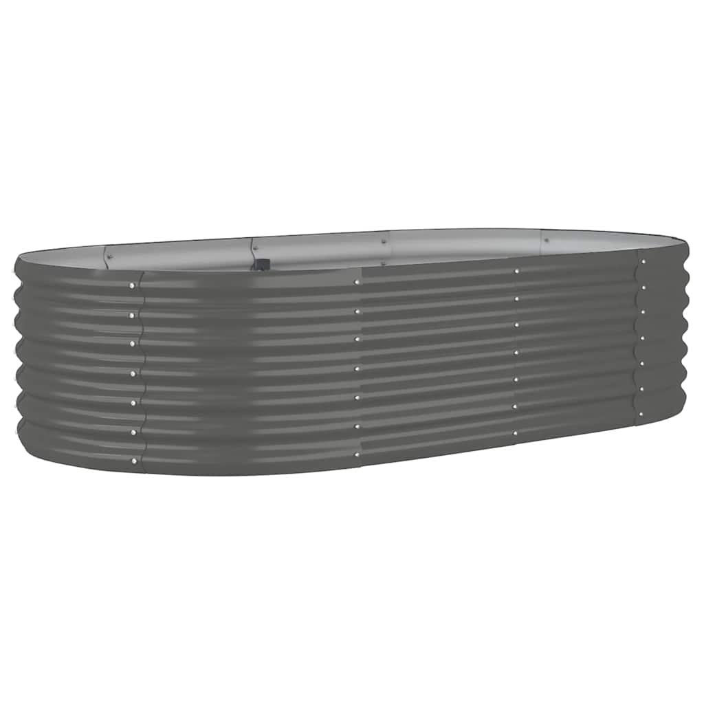 plantekrukke 152x80x36 cm galvaniseret stål grå