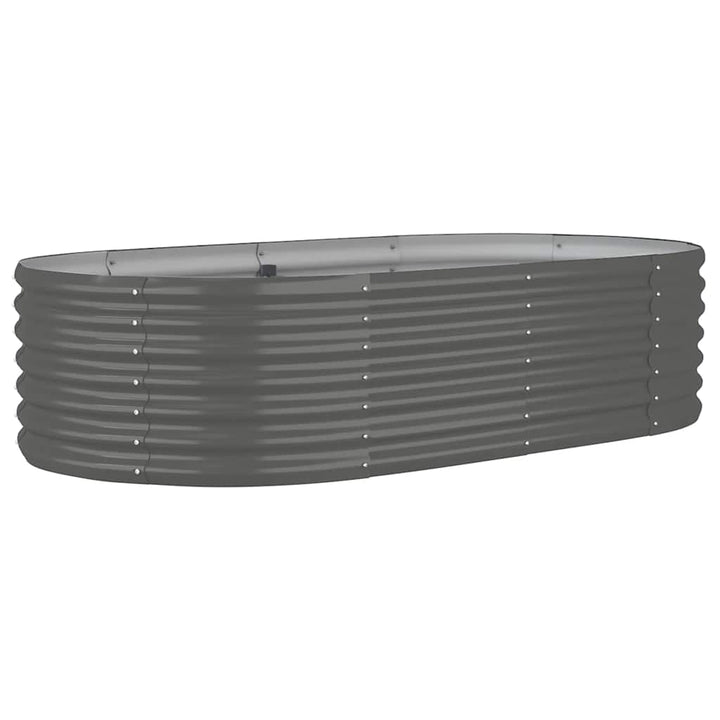 plantekrukke 152x80x36 cm galvaniseret stål grå