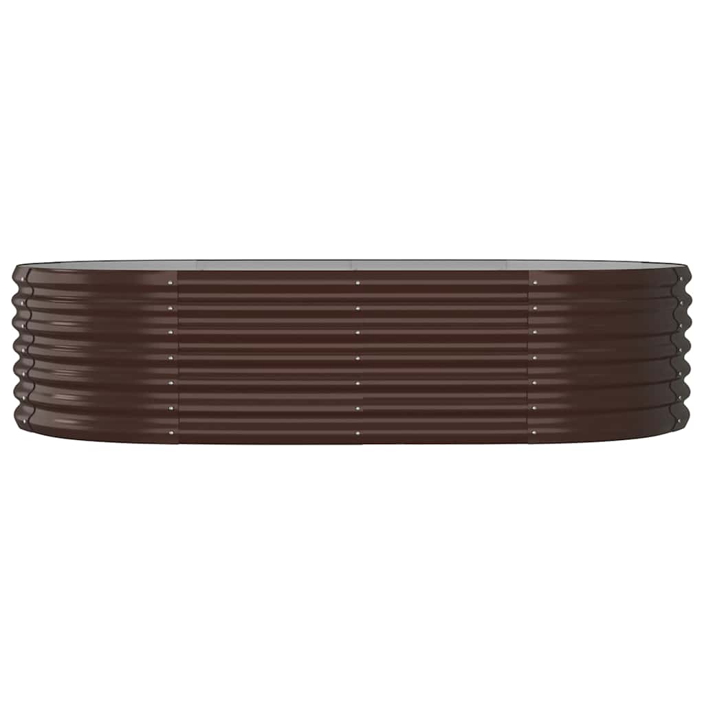 plantekasse 152x80x36 cm galvaniseret stål brun