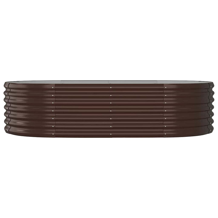 plantekasse 152x80x36 cm galvaniseret stål brun