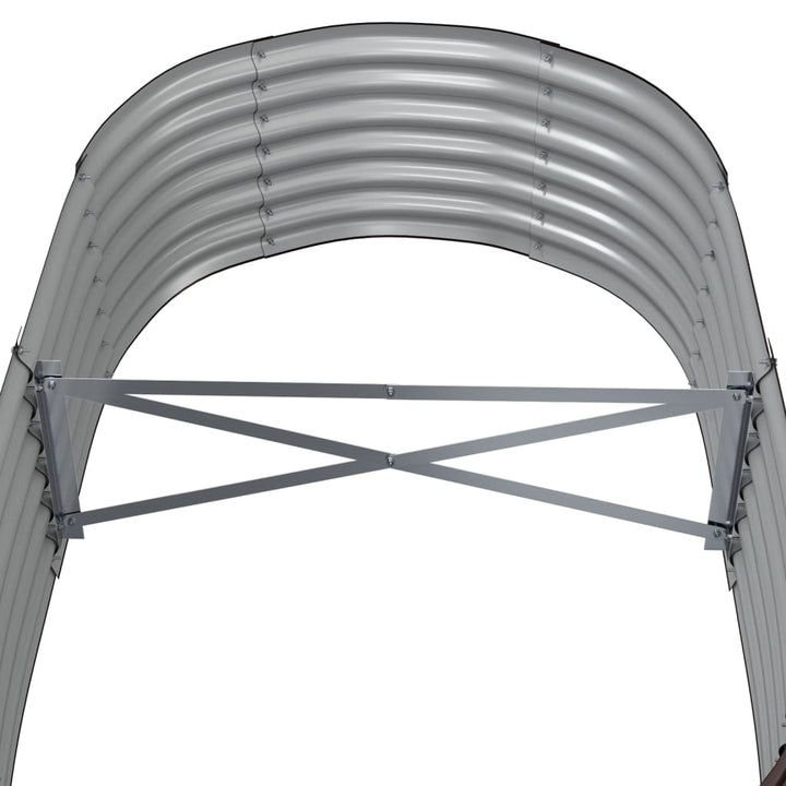plantekasse 152x80x36 cm galvaniseret stål brun