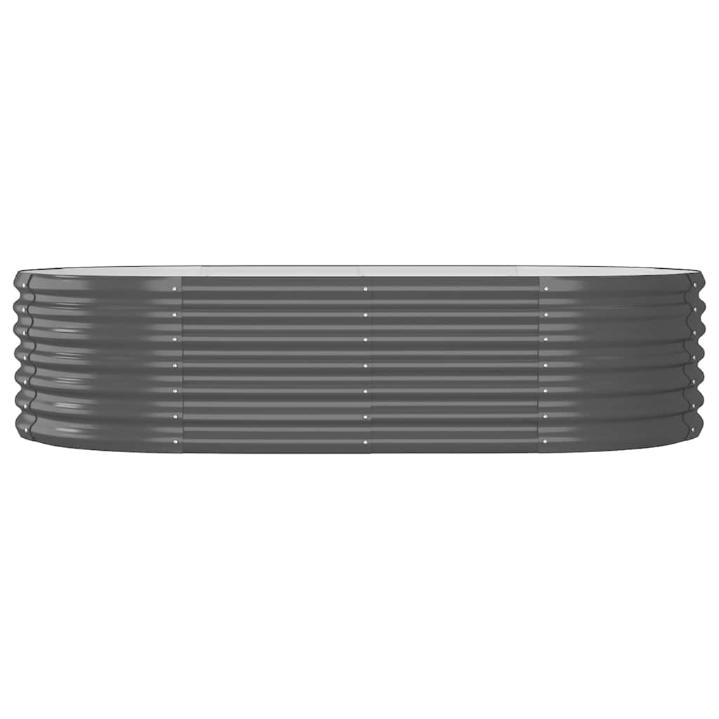 plantekasse 152x80x36 cm galvaniseret stål antracitgrå