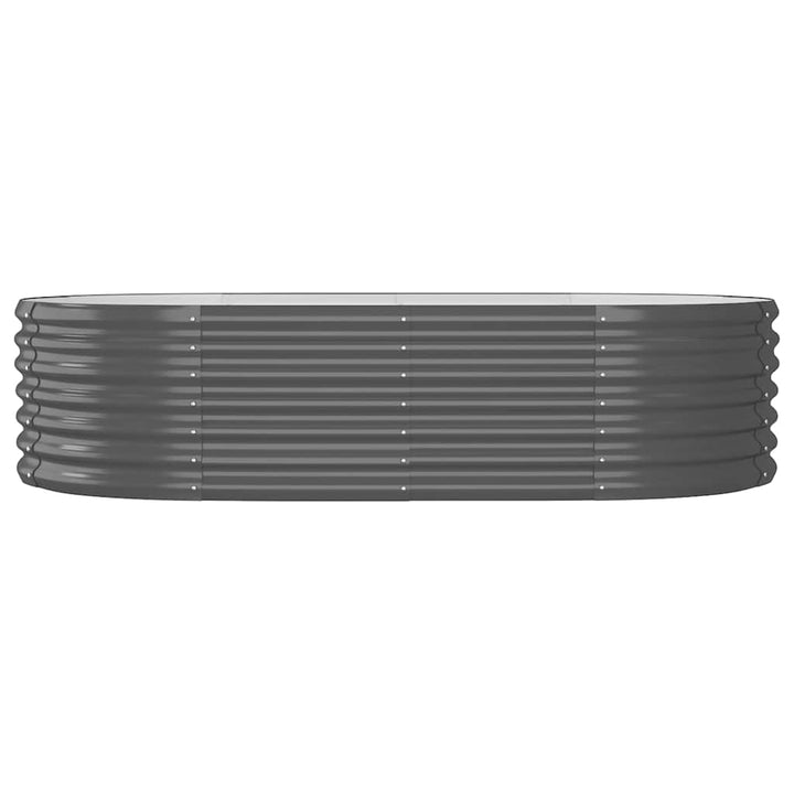 plantekasse 152x80x36 cm galvaniseret stål antracitgrå