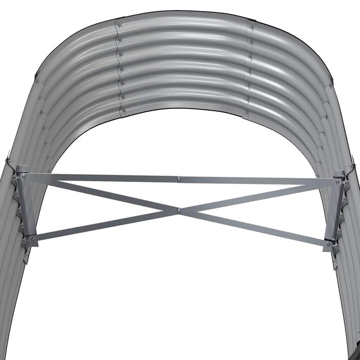 plantekasse 152x80x36 cm galvaniseret stål antracitgrå