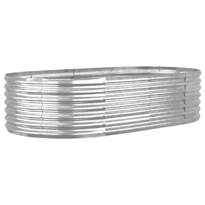 plantekasse 152x80x36 cm galvaniseret stål sølvfarvet
