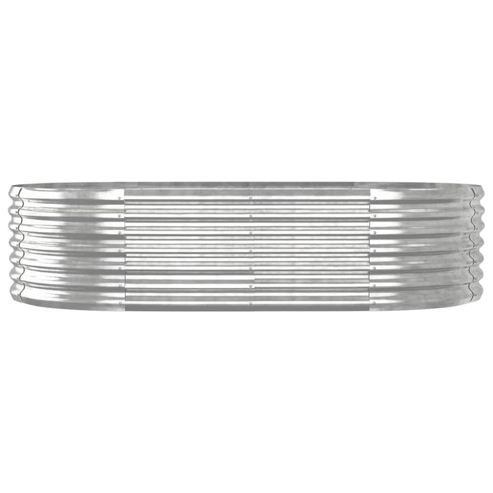 plantekasse 152x80x36 cm galvaniseret stål sølvfarvet