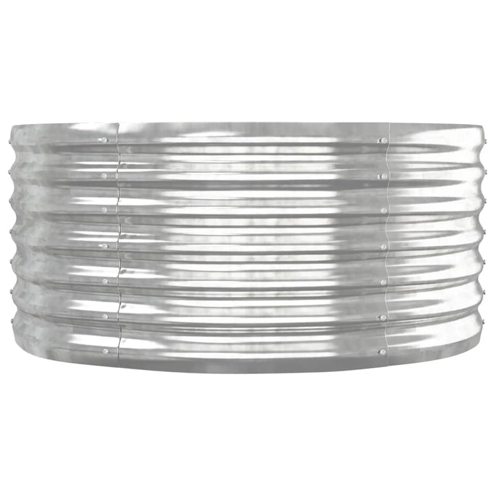 plantekasse 152x80x36 cm galvaniseret stål sølvfarvet