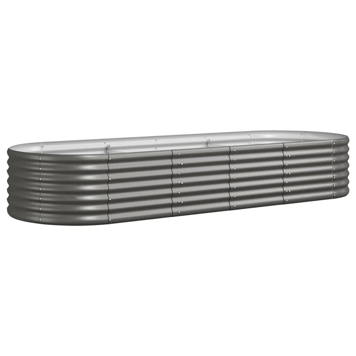 plantekasse 224x80x36 cm galvaniseret stål grå