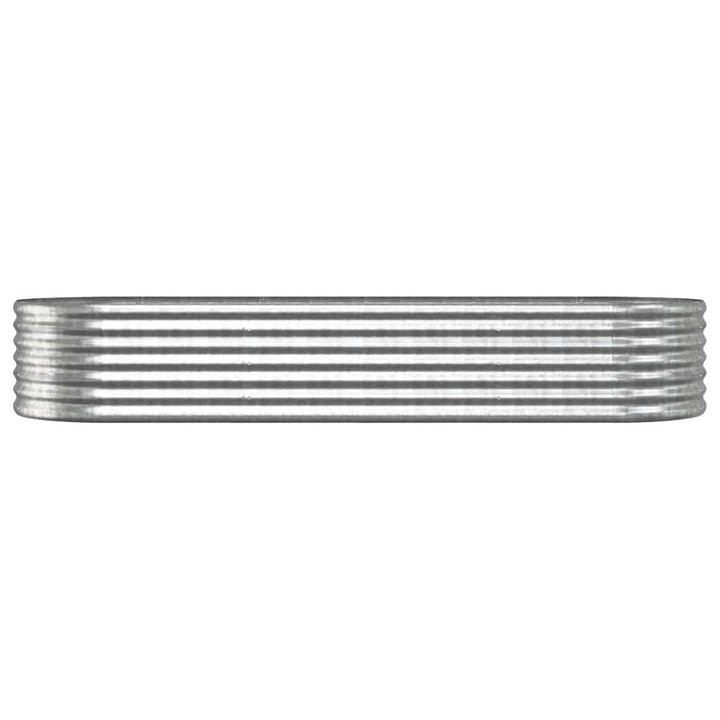 plantekasse 224x80x36 cm galvaniseret stål sølvfarvet
