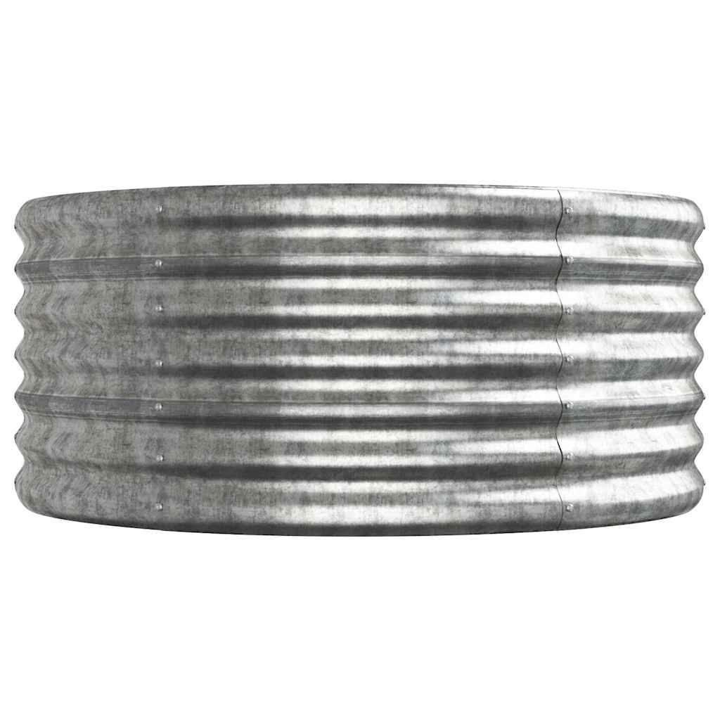 plantekasse 224x80x36 cm galvaniseret stål sølvfarvet