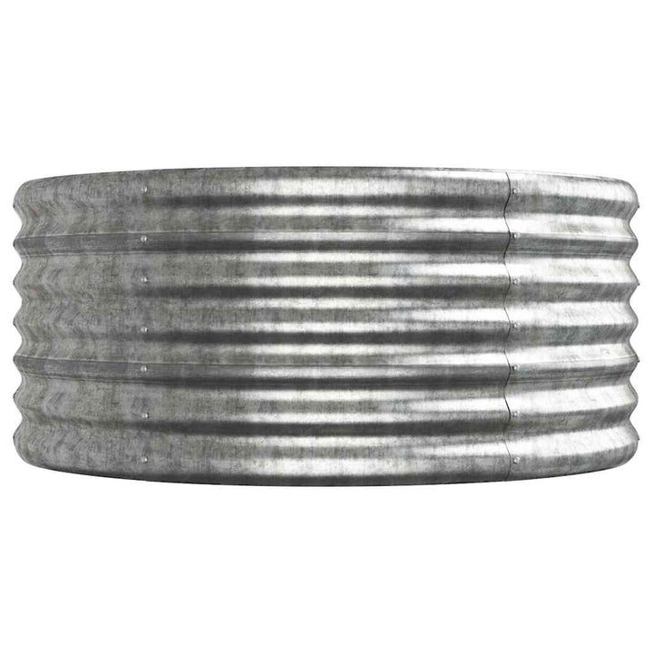 plantekasse 224x80x36 cm galvaniseret stål sølvfarvet