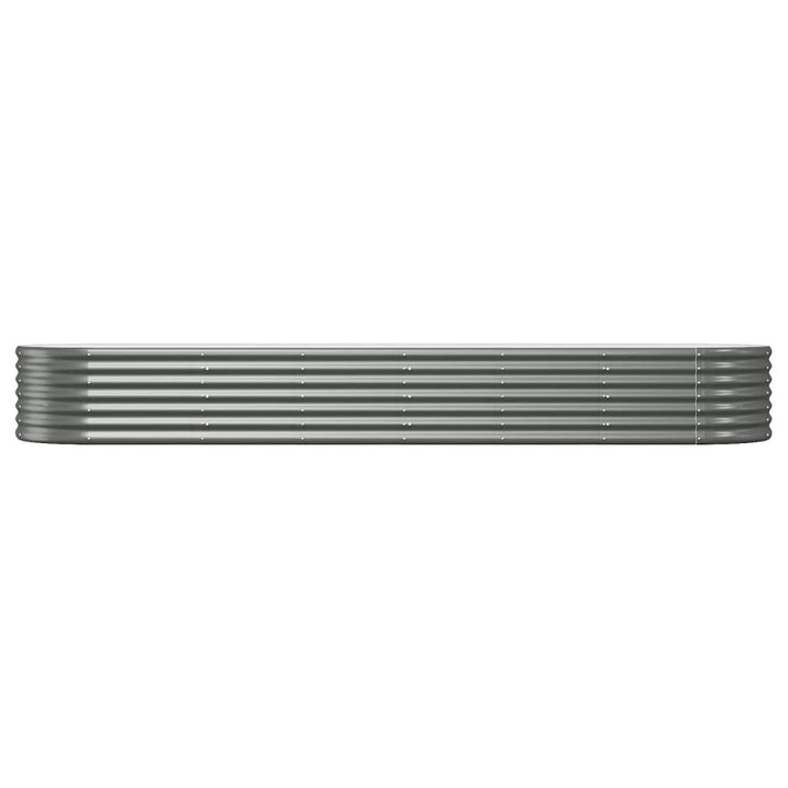 plantekasse 296x80x36 cm galvaniseret stål grå