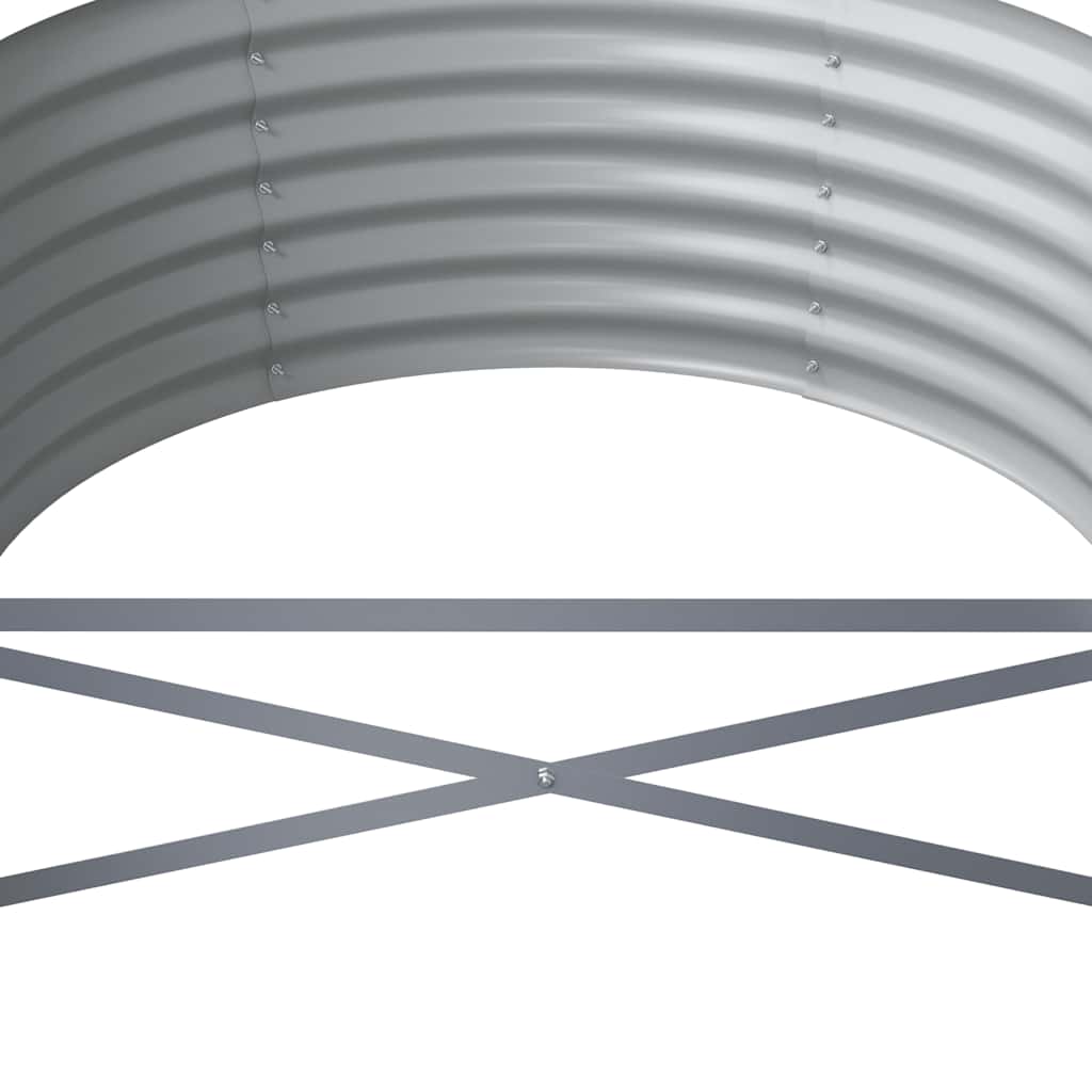 plantekasse 296x80x36 cm galvaniseret stål antracitgrå