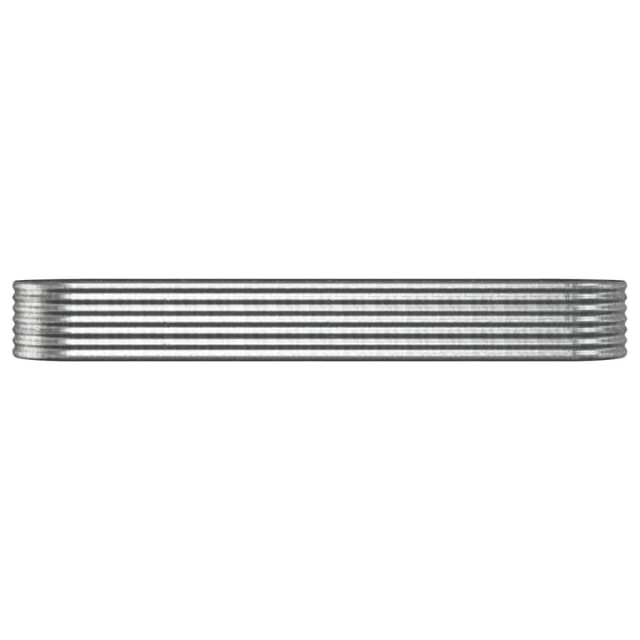 plantekasse 296x80x36 cm galvaniseret stål sølvfarvet
