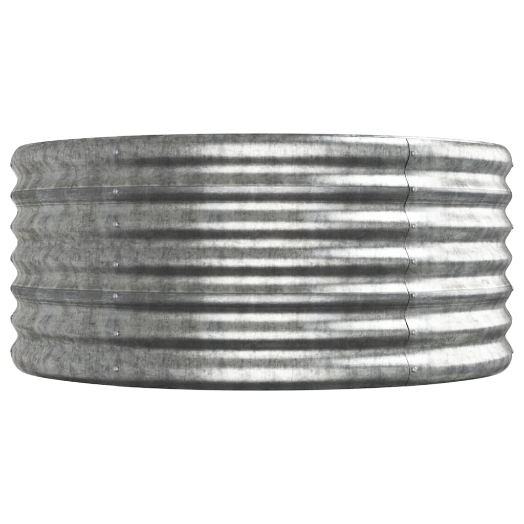 plantekasse 296x80x36 cm galvaniseret stål sølvfarvet
