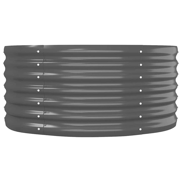 plantekasse 368x80x36 cm galvaniseret stål antracitgrå