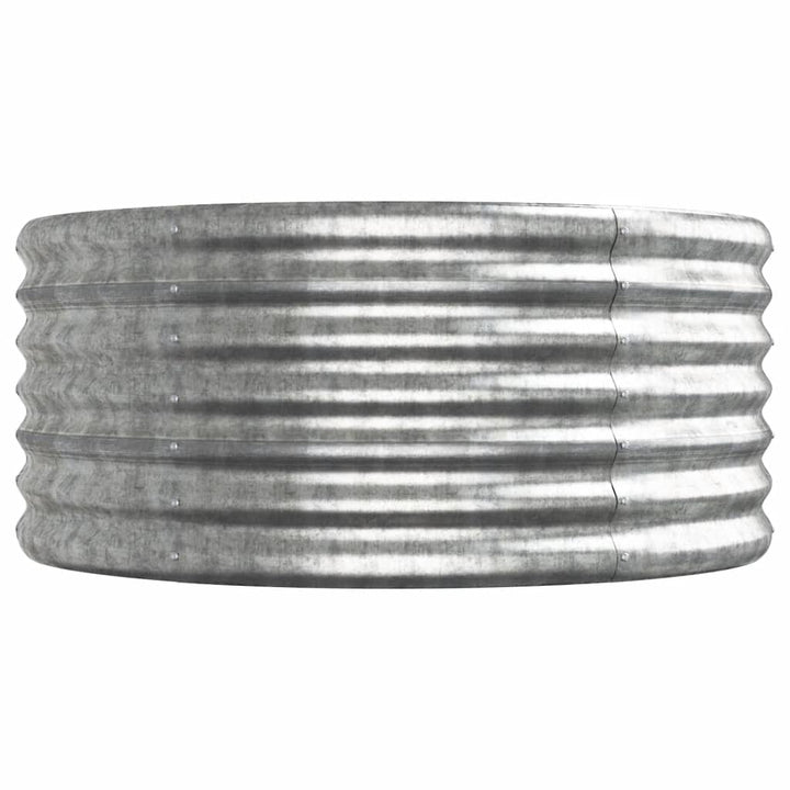 plantekasse 368x80x36 cm galvaniseret stål sølvfarvet