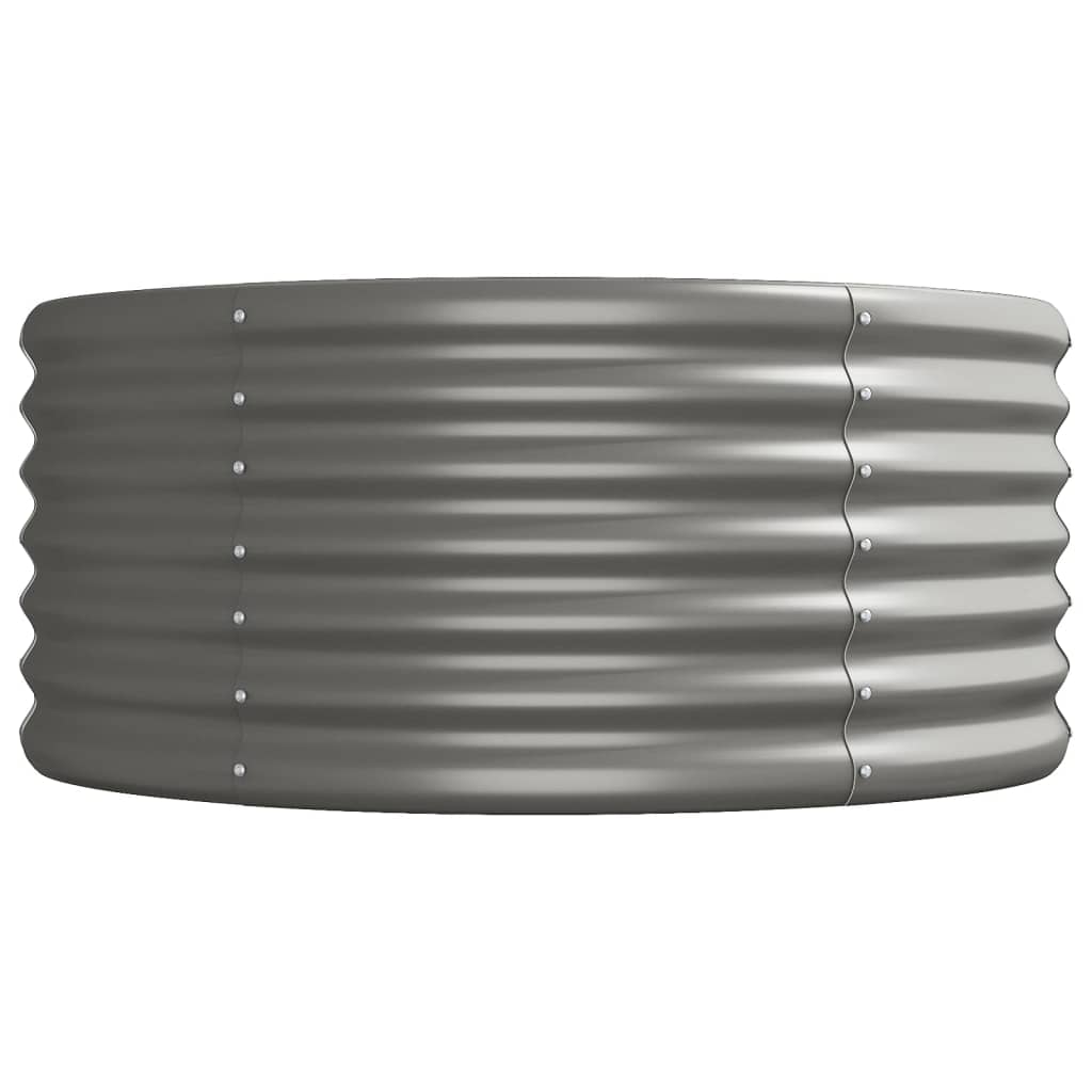 plantekasse 440x80x36 cm galvaniseret stål grå