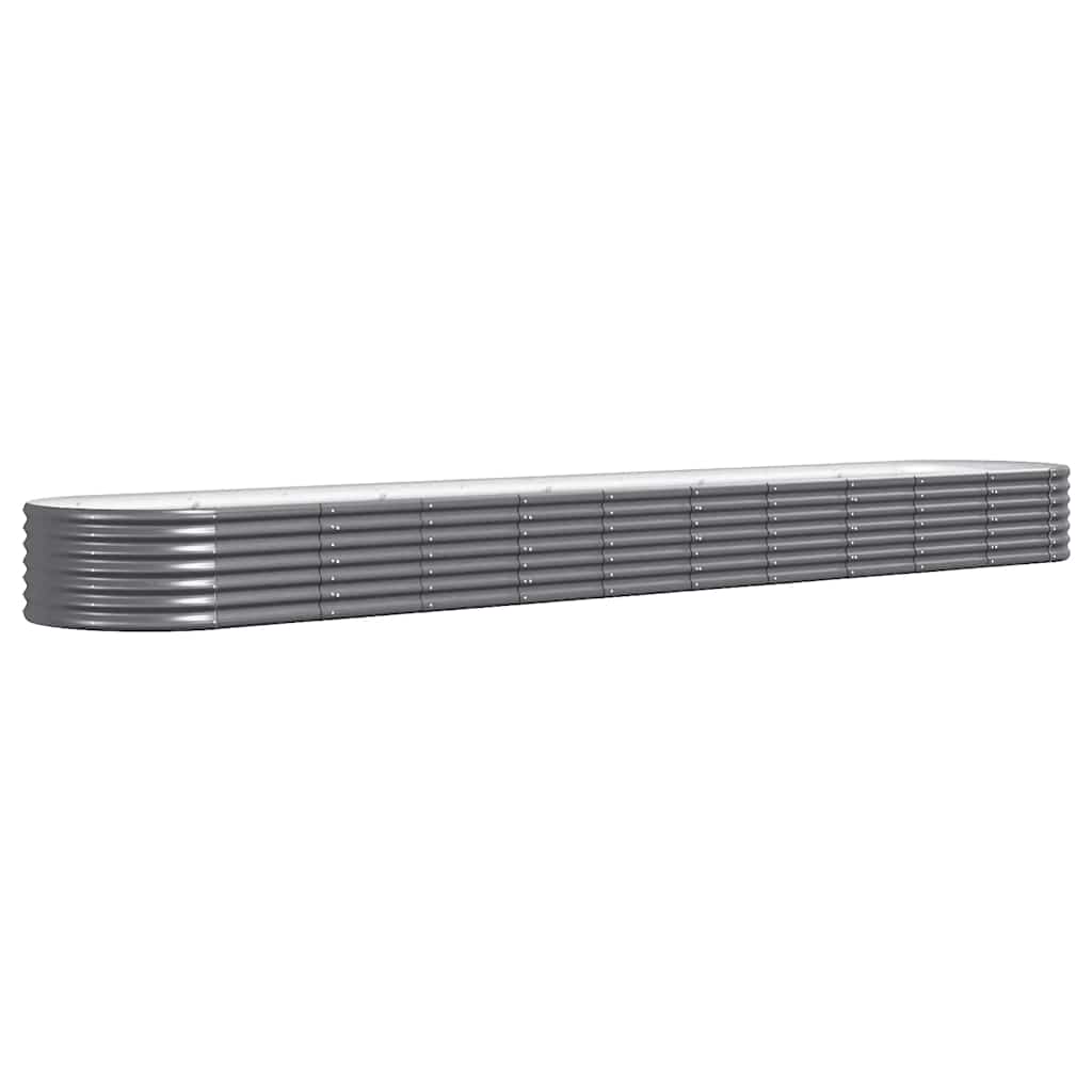 plantekrukke 440x80x36 cm galvaniseret stål antracitgrå