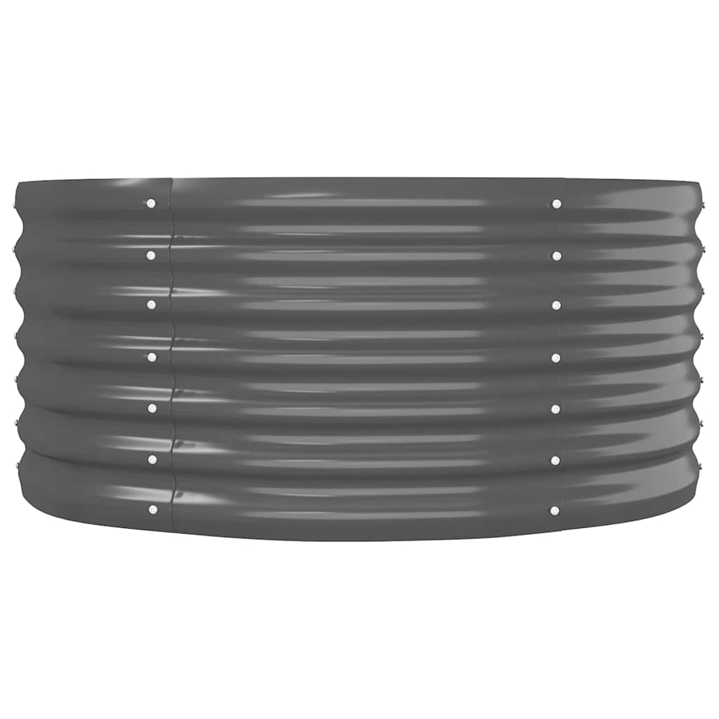 plantekrukke 440x80x36 cm galvaniseret stål antracitgrå
