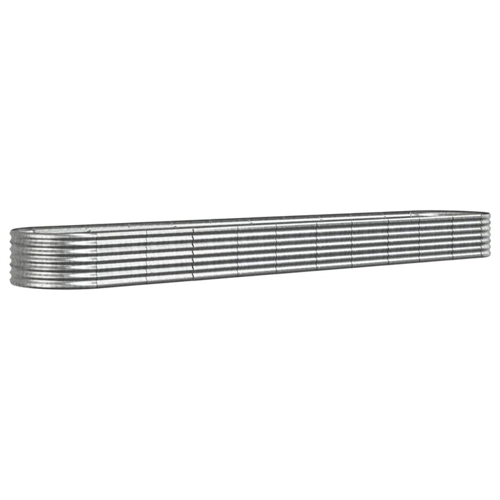 plantekrukke 440x80x36 cm galvaniseret stål sølvfarvet