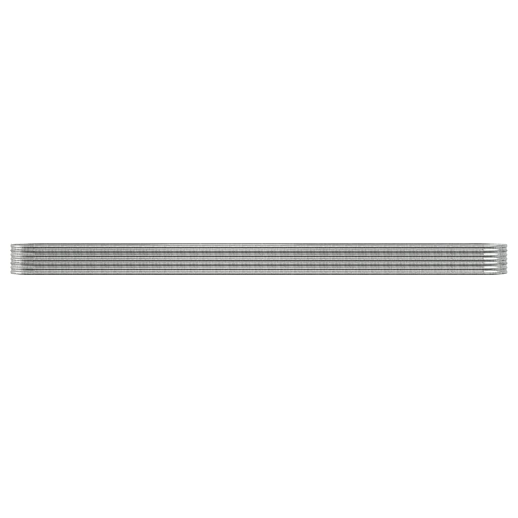 plantekrukke 440x80x36 cm galvaniseret stål sølvfarvet