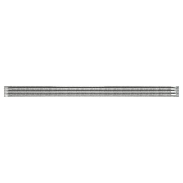 plantekrukke 440x80x36 cm galvaniseret stål sølvfarvet