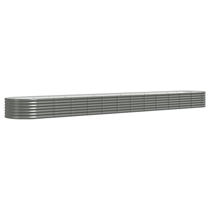 plantekasse 512x80x36 cm galvaniseret stål grå