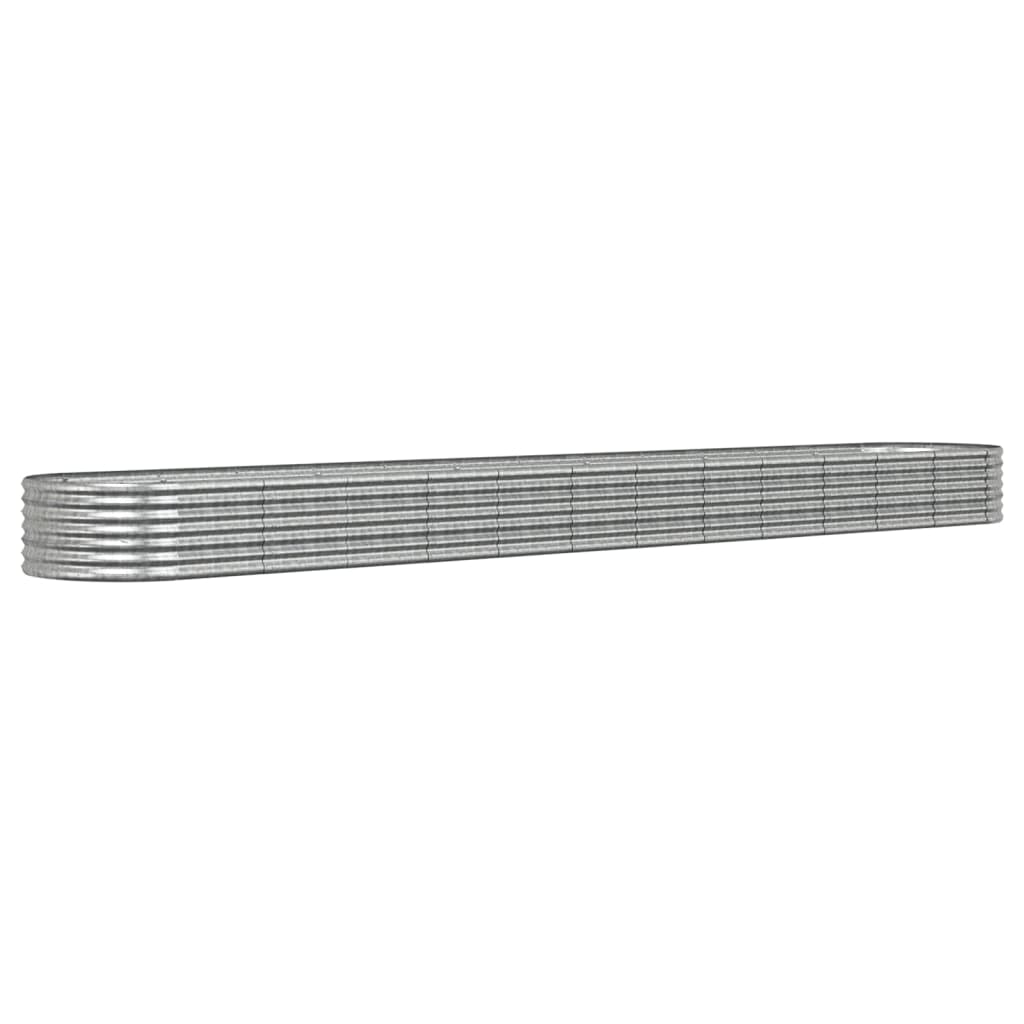 plantekrukke 512x80x36 cm galvaniseret stål sølvfarvet