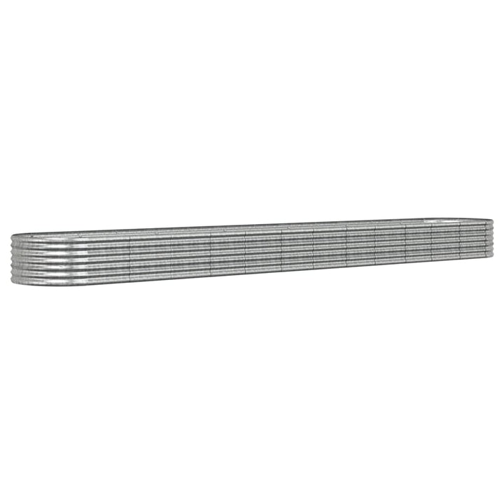 plantekrukke 512x80x36 cm galvaniseret stål sølvfarvet