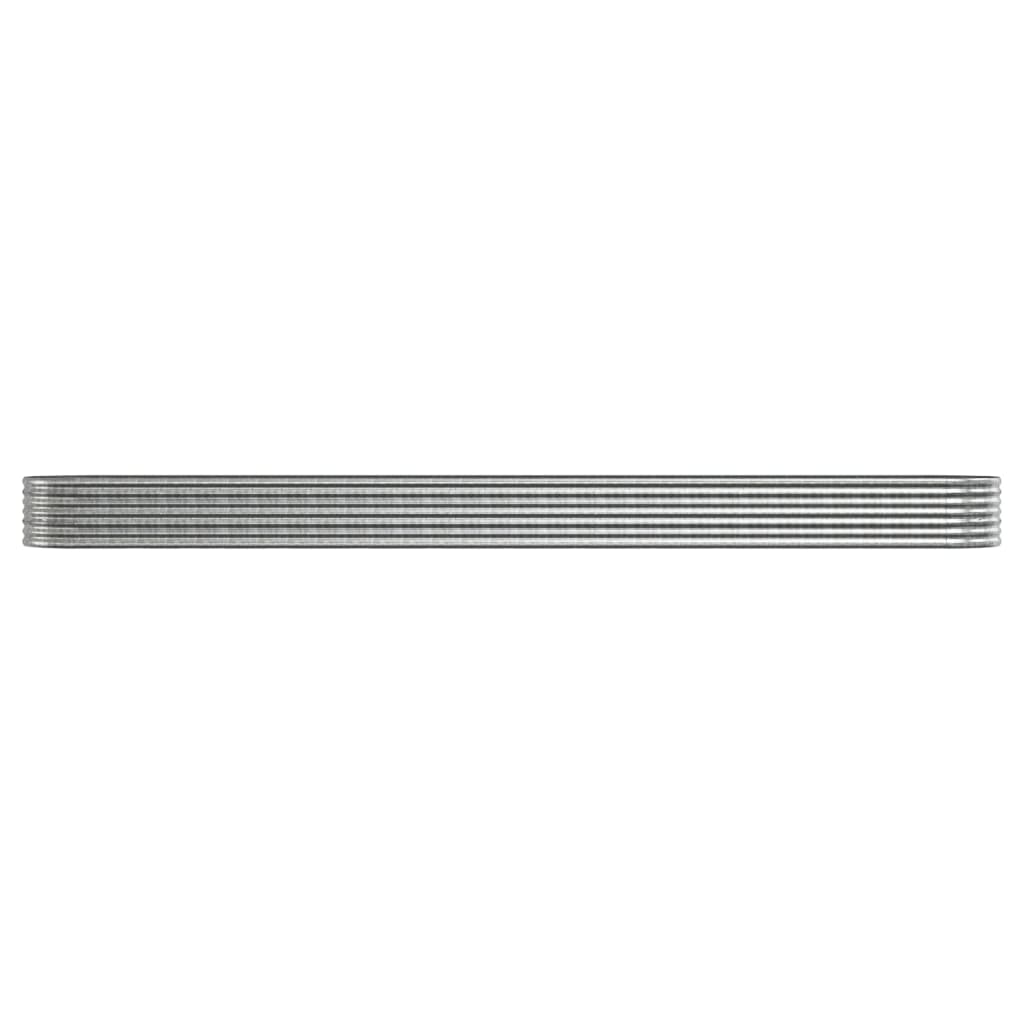 plantekrukke 512x80x36 cm galvaniseret stål sølvfarvet