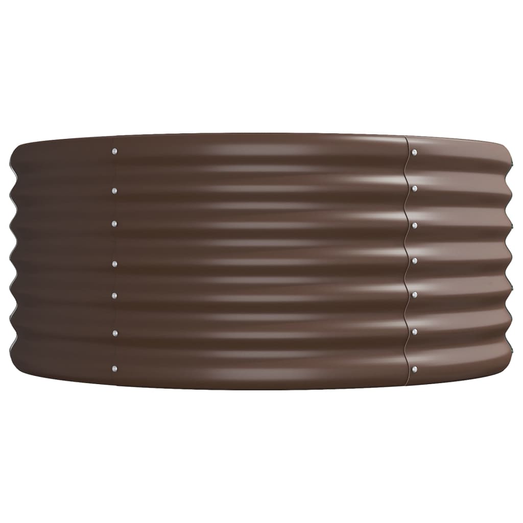 plantekasse 620x80x36 cm galvaniseret stål brun