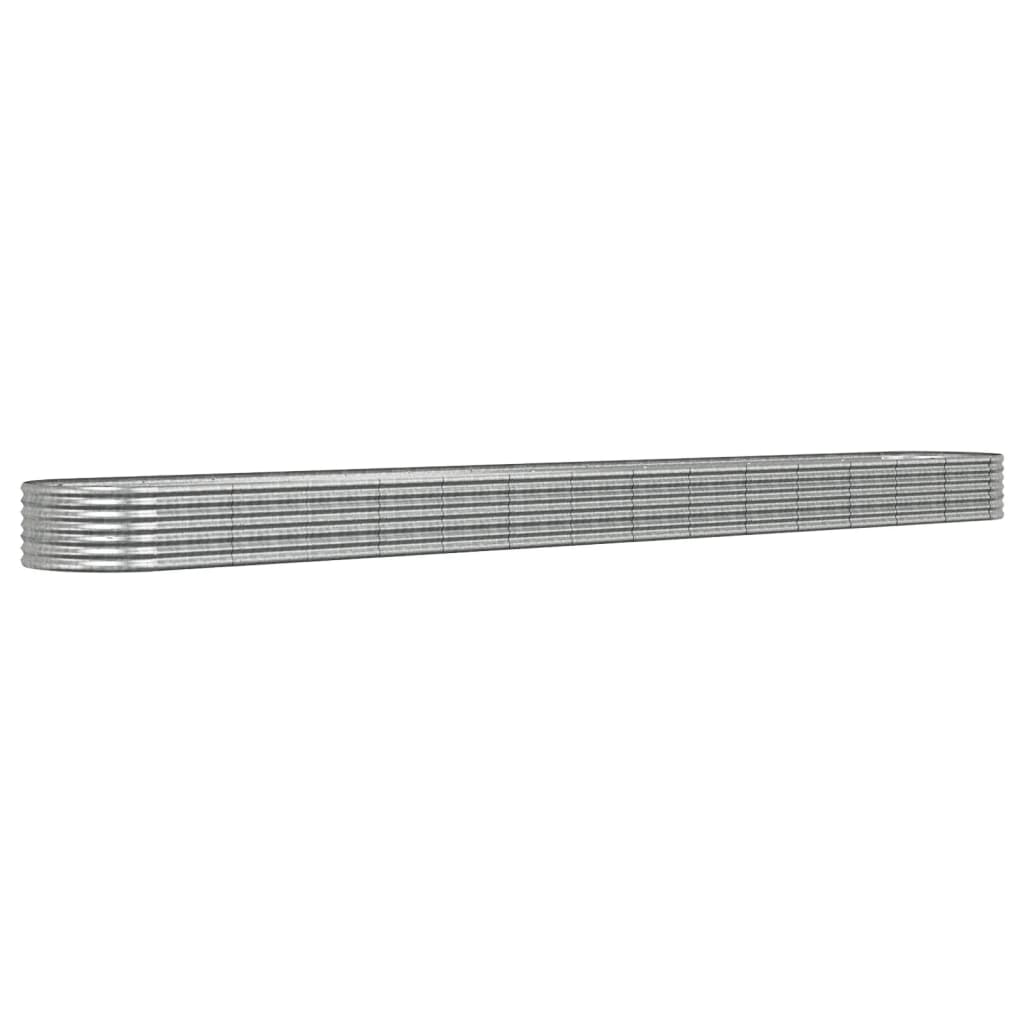 plantekrukke 620x80x36 cm galvaniseret stål sølvfarvet