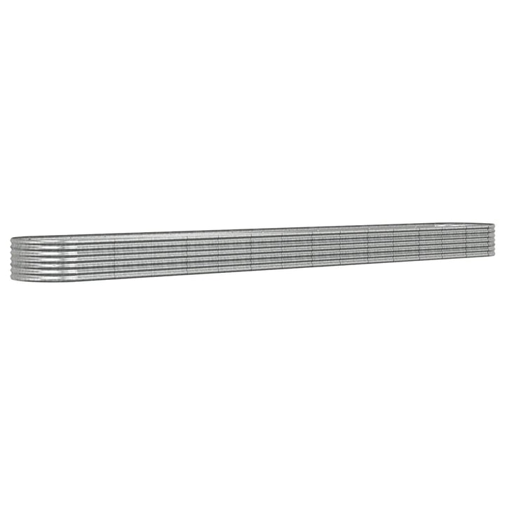 plantekrukke 620x80x36 cm galvaniseret stål sølvfarvet