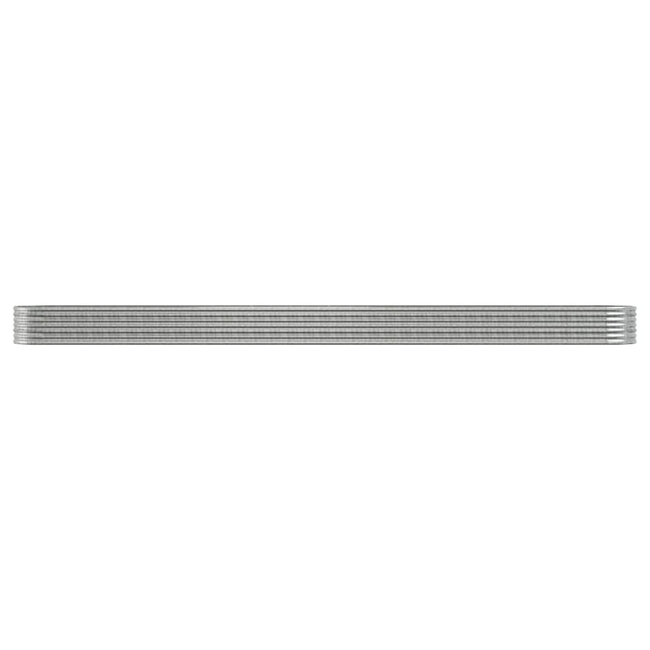 plantekrukke 620x80x36 cm galvaniseret stål sølvfarvet