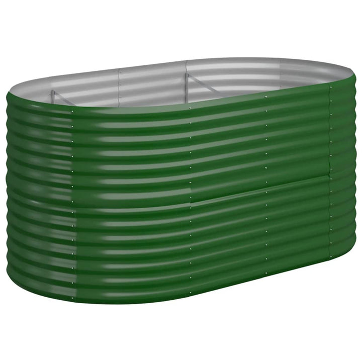 plantekasse 152x80x68 cm galvaniseret stål grøn