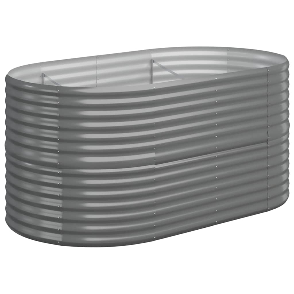 plantekasse 152x80x68 cm galvaniseret stål grå