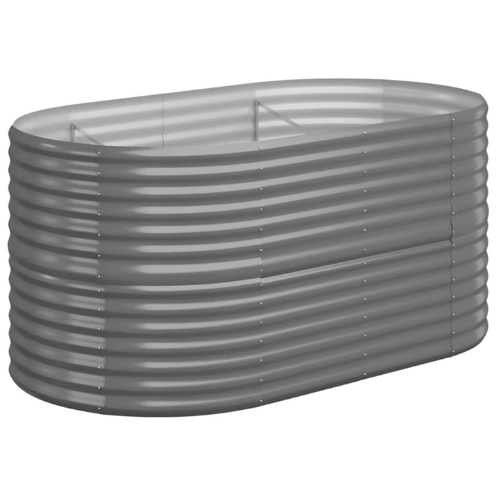 plantekasse 152x80x68 cm galvaniseret stål grå
